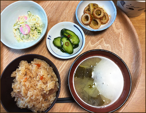 健康を気づかった手作りのお食事